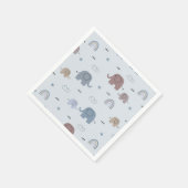 Mama & Baby Elephant Muster Napkins Serviette (Ecke)
