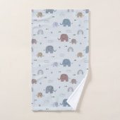 Mama & Baby Elephant Pattern Badetuch Set (Handtuch)