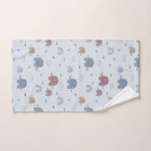 Mama & Baby Elephant Pattern Badetuch Set (Handtuch)