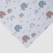 Mama & Baby Elephant Pattern Gewebe Papier (Ausschnitt)