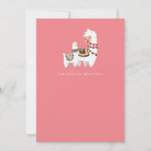 Mama Baby Fiesta Cacti Pink Girls Einladung (Rückseite)