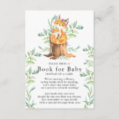 Mama & Baby Fox Babydusche buchen für Babykarte Begleitkarte (Vorderseite)