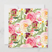 Mama & Baby Fox Babydusche Einladung (Rückseite)