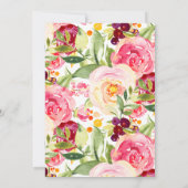 Mama & Baby Fox Babydusche Einladung (Rückseite)