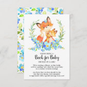 Mama & Baby Fox Duschbuch für Babykarte Begleitkarte (Vorne/Hinten)