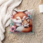 Mama & Baby Fox Kissen (Decke)