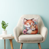 Mama & Baby Fox Kissen (Stuhl )
