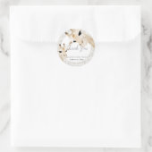 Mama & Baby Giraffe Babyaufkleber Runder Aufkleber (Tasche)