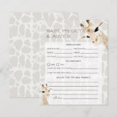 Mama & Baby Giraffe Kindervoraussagen & Ratschläge (Vorne/Hinten)