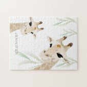 Mama & Baby Giraffe Kinderzimmer Jigsaw Puzzle (Horizontal)