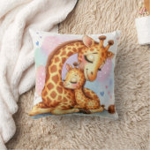Mama & Baby Giraffe Kissen (Decke)