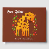 Mama & Baby Giraffe Liebe Briefe aus dem höchsten  Gästebuch (Vorderseite)