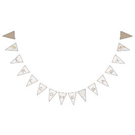 Mama & Baby Giraffe Wasserfarbe Begrüßungsjunges B Wimpelkette