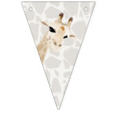 Mama & Baby Giraffe Wasserfarbe Begrüßungsjunges B Wimpelkette (Zweite Fahne)