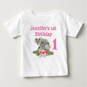 Mama & Baby Koala Bears Aquarell Baby T-shirt