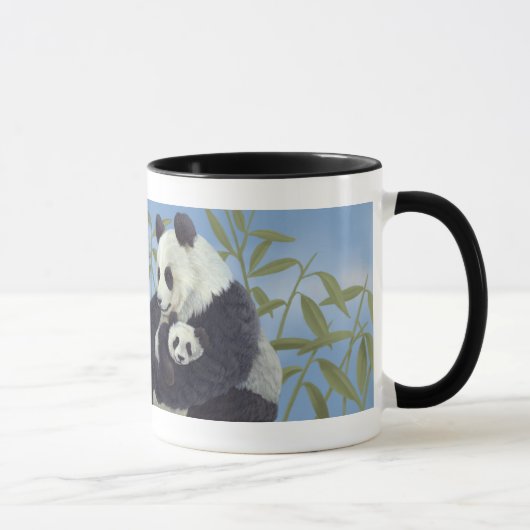 Mama & Baby Panda Tasse (Rechts)