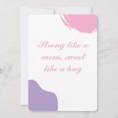 Mama Baby Shower Einladungskarte Einladung (Rückseite)