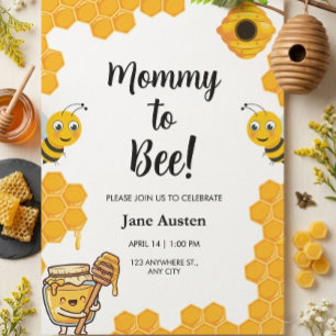 Mama-Baby-Shower für kleine Biene Einladung