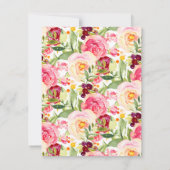 Mama & Baby Sloth Babydusche Einladung (Rückseite)