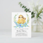 Mama & Baby Sloth Babydusche Einladung (Stehend Vorderseite)