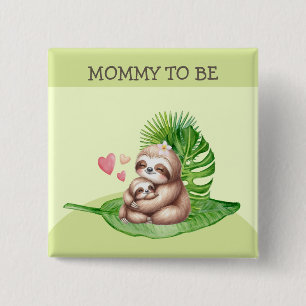 Mama & Baby Sloth Babydusche individuell einstellb Button