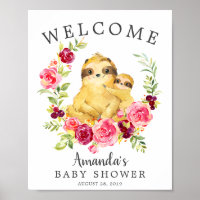 Mama & Baby Sloth Begrüßungstücher Kinderdusche Po