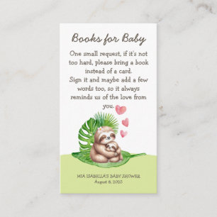 Mama & Baby Sloth - Bücher für Baby - Duschkarte Begleitkarte