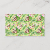 Mama & Baby Sloth Diaper Raffle Baby Duschkarte Begleitkarte (Rückseite)