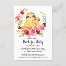 Mama & Baby Sloth Duschbuch für Babykarte