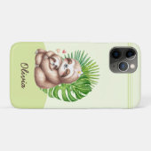 Mama & Baby Sloth individuell anpassbar Case-Mate iPhone Hülle (Rückseite (Horizontal))