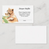 Mama & Baby Tiger Baby Diaper Begleitkarte (Vorne/Hinten)