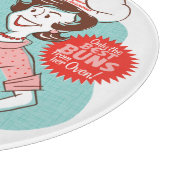 Mama Bäckerei Retro-Schneidebrett (KUNSTBAR) Schneidebrett (Ecke)