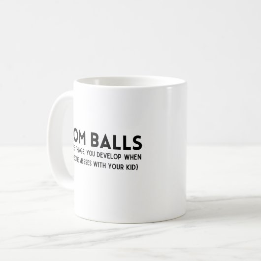 Mama Balls Kaffeetasse (Vorderseite Links)
