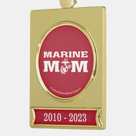 Mama Banner-Ornament Gold (Links)