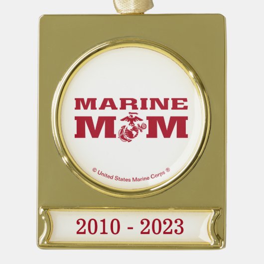 Mama Banner-Ornament Gold (Vorderseite)