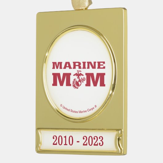 Mama Banner-Ornament Gold (Links)