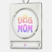 Mama Banner-Ornament Silber (Links)