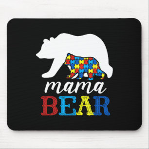 Mama Bär Autismuserkennung Puzzle Mutter Geschenk  Mousepad
