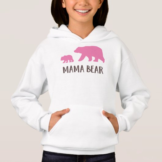 Mama Bär, Bärenkuppe, Niedlicher Bär, kleiner Bär Hoodie (Vorderseite)