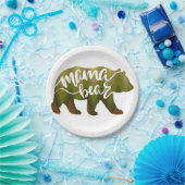 Mama-Bär - Farbe auswählen Pappteller (Party)