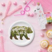 Mama-Bär - Farbe auswählen Pappteller (Party)