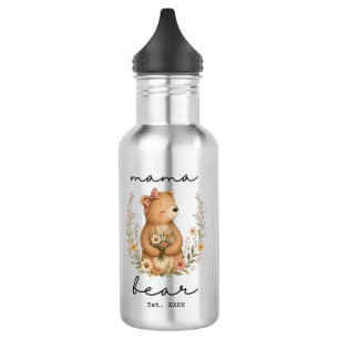Mama Bär für Mama Muttertag Geburtstag Edelstahlflasche