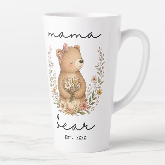 Mama Bär für Mama Muttertag Geburtstag Milchtasse (Rechts)
