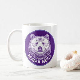 Mama-Bär, Handgezeichnete Illustration Kaffeetasse