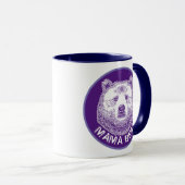 Mama-Bär, Handgezeichnete Illustration Tasse (VorderseiteRechts)