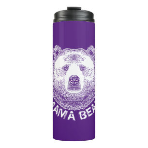 Mama-Bär, Handgezeichnete Illustration Thermosbecher