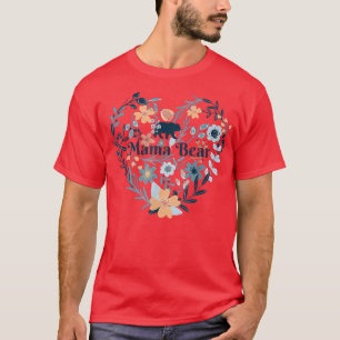 Mama Bar Heart Blume T-Shirt