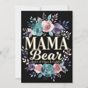 Mama Bär Herrscherin von Chaos und Streicheleinhei Feiertagskarte