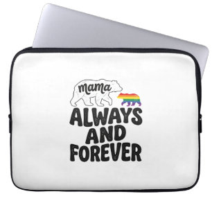 Mama Bär Immer Und Ewig Vintage Regenbogen-Shirt Laptopschutzhülle