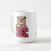 Mama Bär Kaffee Kaffeetasse (Vorderseite Links)